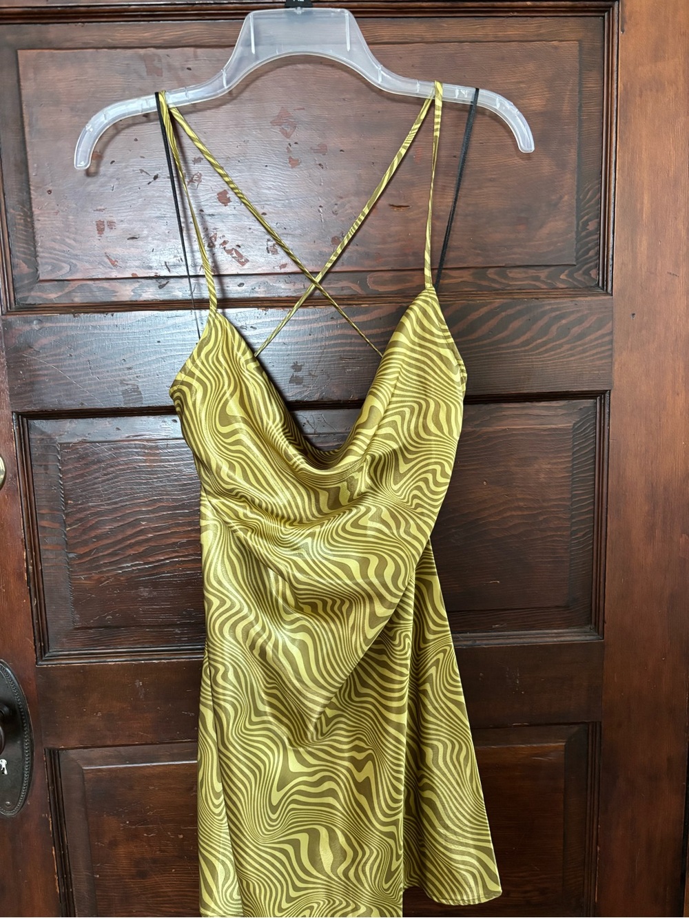 Slinky Green Mini Dress